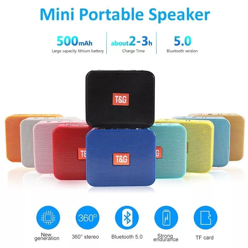 TG166 Wireless Bluetooth Speaker Mini Creative Gift Box TWS Outdoor Portable Mini Speaker
