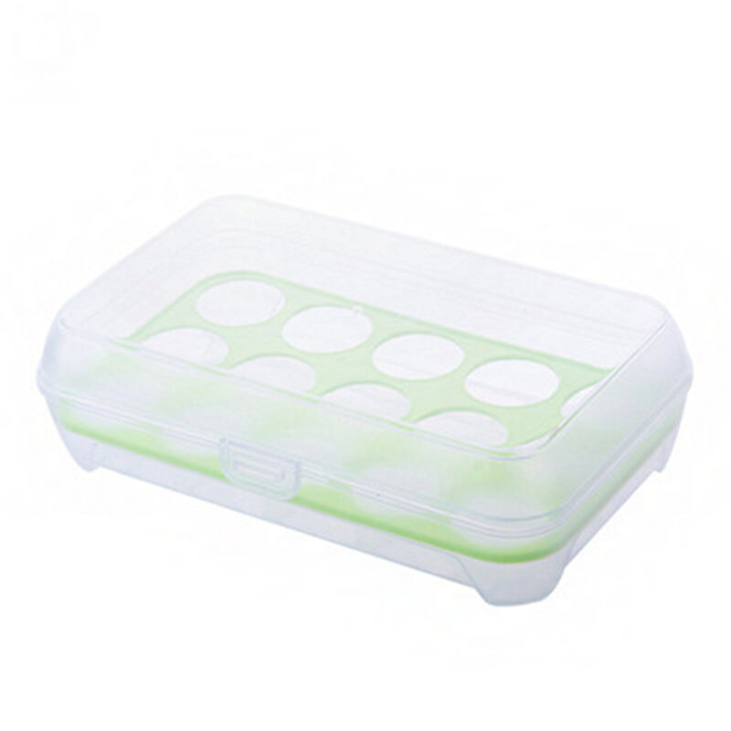 15 Kotak Penyimpanan Telur Portabel Kotak Penyimpan Telur untuk Dapur Kotak Penyimpanan Kulkas Luar Ruangan Berkemah Piknik Kotak Telur