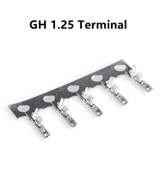 100pcs MICRO JST GH1.25/1.27  1.25MM Pitch with Lock Terminal  Connector