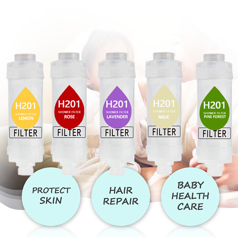 Zapachowy filtr prysznicowy miękki i poprawiający zapach włosów/skóry usuwanie chloru zmiękczacz wody żeński prezent akcesoria łazienkowe
