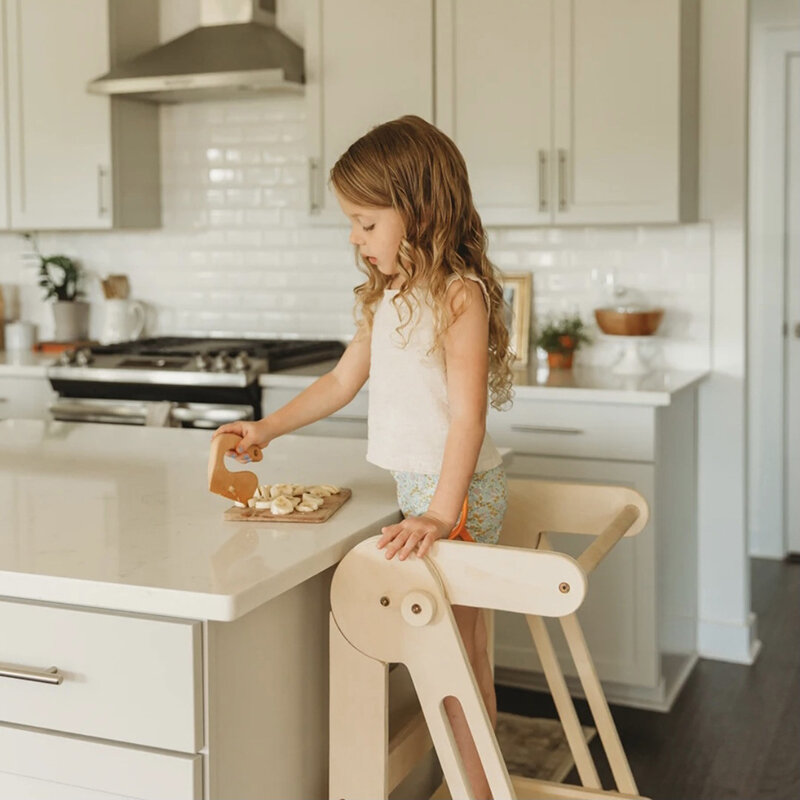 Ins Montessori Mini Kayu Anak-anak Pisau Dapur Bermain Rumah Pisau Kayu Mainan Anak-anak Alat Dapur