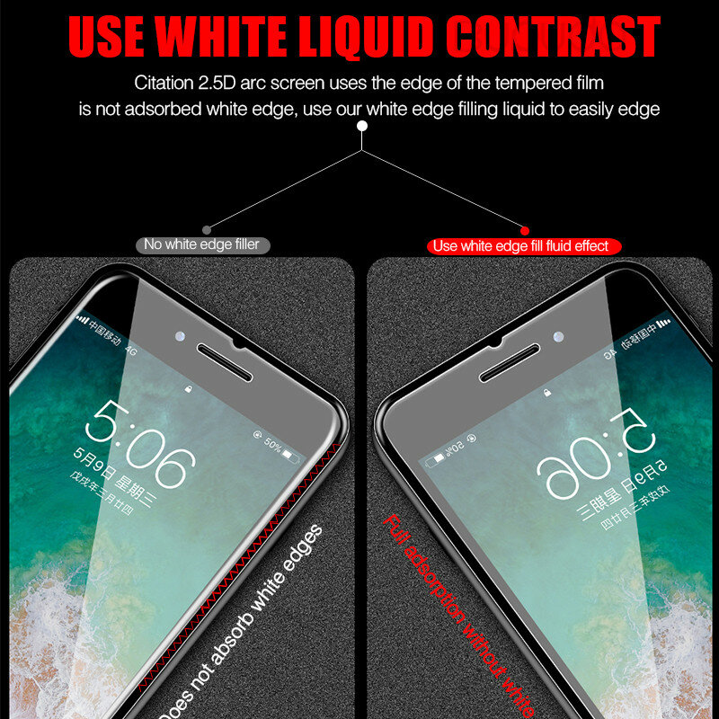 9H กระจกนิรภัยป้องกันสำหรับ iPhone 11 12 Pro XR X XS Max ฟิล์ม iPhone 7 6 8 6S Plus 5 5s SE 2020แก้ว