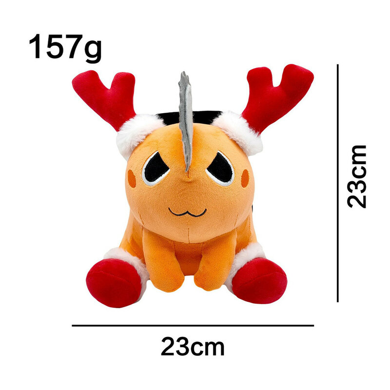 Neue 23cm Kettensäge Mann Pochita Cosplay Nette Anime Plüsch Puppe Gefüllte Plüsch Spielzeug für Kinder Weihnachten Geschenke
