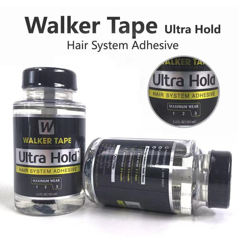 1 бутылка, водонепроницаемая профессиональная ультра-удерживающая кружевная клейкая лента для волос от WALKER TAPE 0,5 oz/1,4 oz/3,4 oz