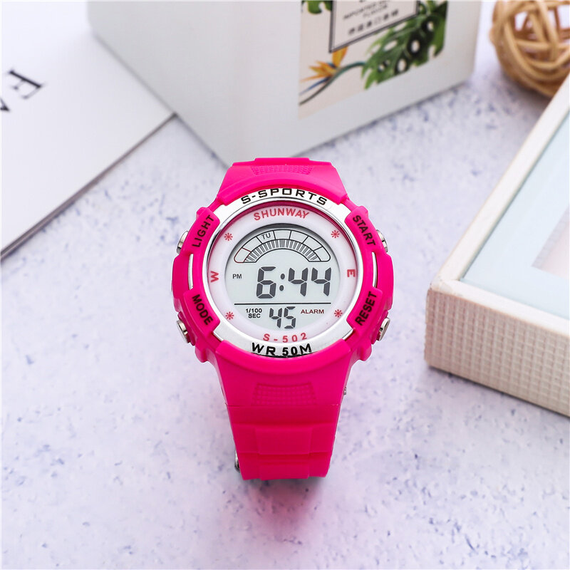Colorful Luminous Kids Watch Multi-Function Outdoor Sports Watch Hot Selling Children's Electronic Watch Student Gift Clock