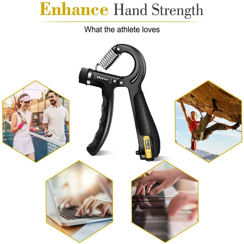 Apertos de mão fortalecedor homens e mulheres braço primavera dedo massageador expansor exercício da mão ginásio treinamento fitness pinça de pulso