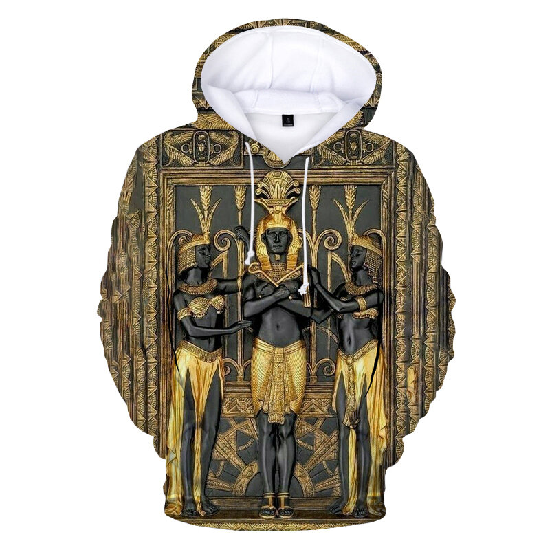 Sweat-shirt à capuche pour homme et femme, Streetwear, imprimé en 3D, Horus ancien, bouddha, Anubis, 2022