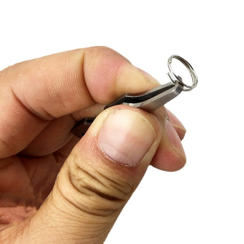 Szczypce do otwierania pierścienia z podwójną pętlą szczypce do żyłki ze stali nierdzewnej Quick Split Rings otwieracz pincety do żyłki 24BD