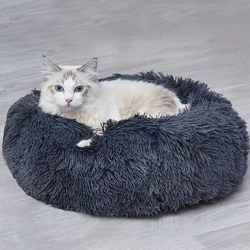Fluffy Dog Bed Cushion Dog Mat Long Plush Bed for Small Large Dogs Supplies Pet Winter Warm Bed Puppy Sleeping Bed Claming Dogs