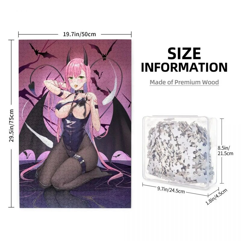 Anime Puzzle Azur Lane Poster 1000 Piece Puzzle for Adults Hentai Crotch Tattoo Doujin CG Puzzle H Comic Puzzle Sexy Room Decor