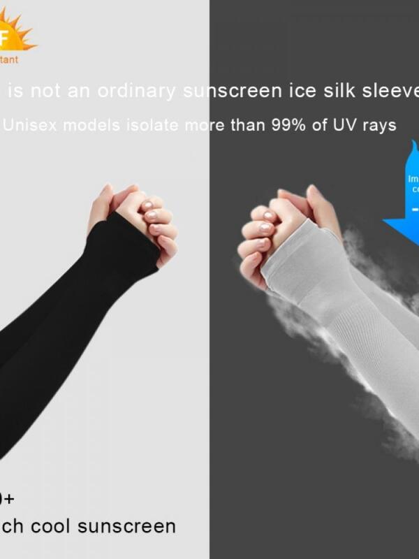 UV Protection Sun Sleeve Long Arm Cover Warmer Golf Cycling Driving Fishing Sunscreen Arm Cover