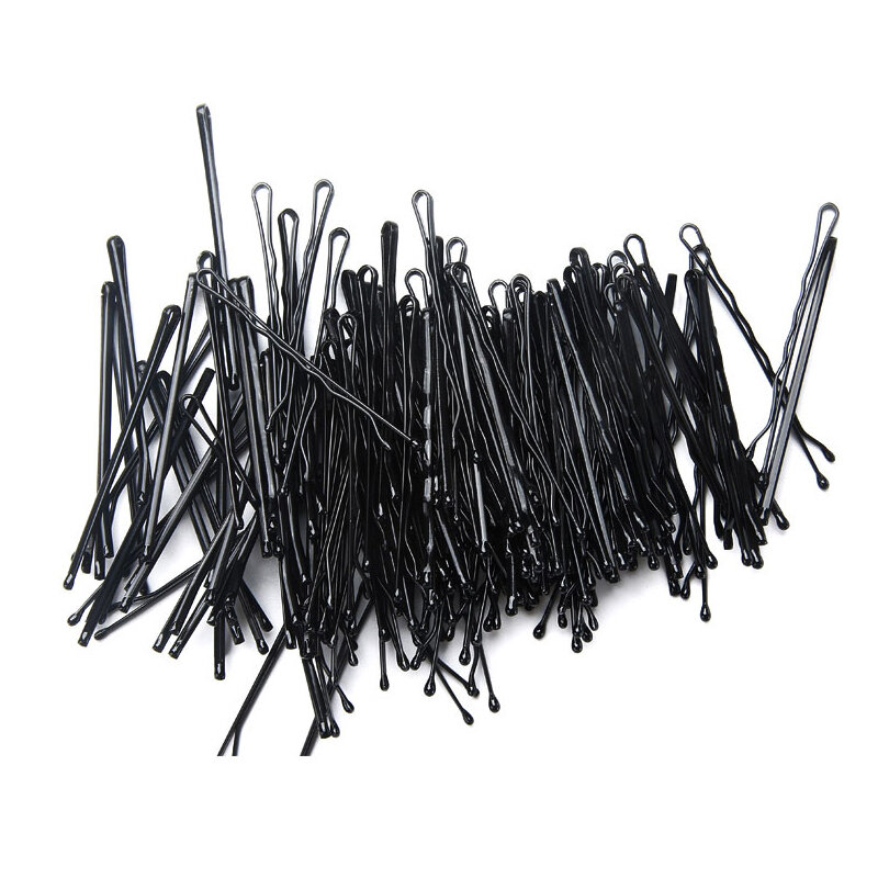 120PCS Black Hair Clip Ladies Hairpins Girls Curly Wavy Grips Hairstyle Hairpins Women Bobby Pins Styling Hair Accessories