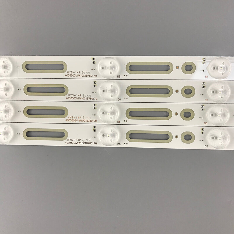 LED Backlight Strip (4) สำหรับ HISENSE LED40EC191D LED40H166 LED40EC191C LED40K188 LED40EC290N SAMSUNG 2014CHI396 3228 LM41-00105A