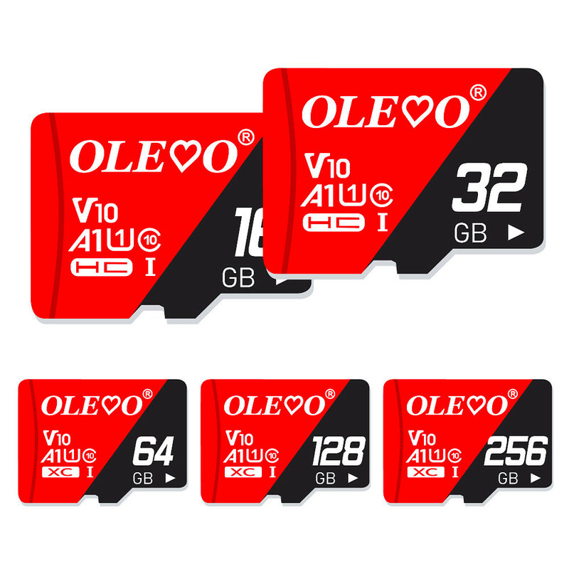 Cartão de memória original para telefone, cartão Mini SD Classe 10, Flash Drive, cartão TF, 16GB, 32GB, 64 GB, 128 GB, 256GB, 512GB