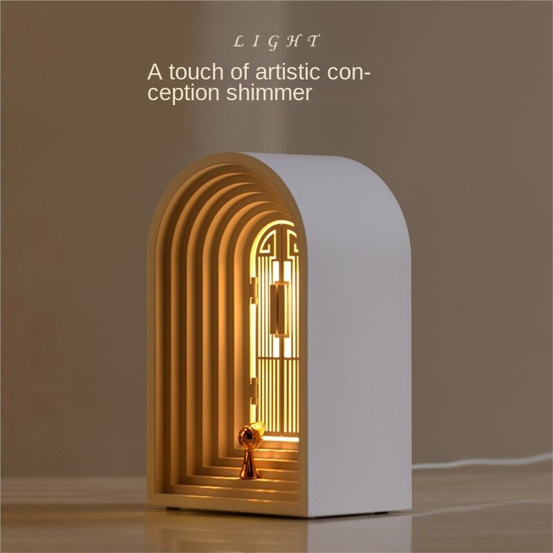 Ihome Nieuwe Creatieve Nordic Nachtlampje Mobiele Telefoon Bluetooth Speaker Sfeer Warm Licht Slaapkamer Desktop Tafellamp Jongen Gift