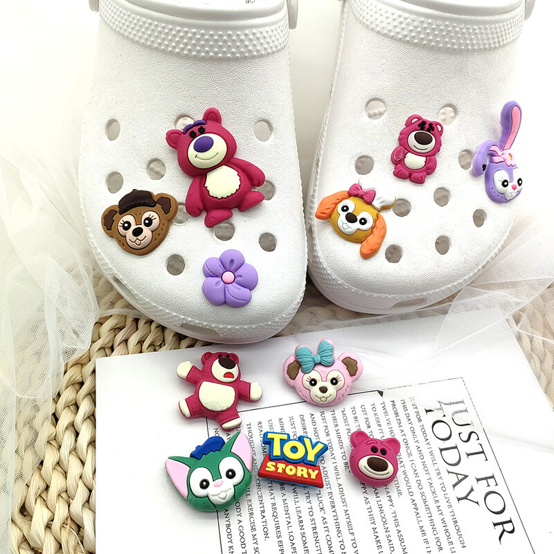 18 pz/set Top games Croc Charms decorazioni per scarpe in PVC fibbia per scarpe Graden accessori JIBZ per regali per feste per ragazze