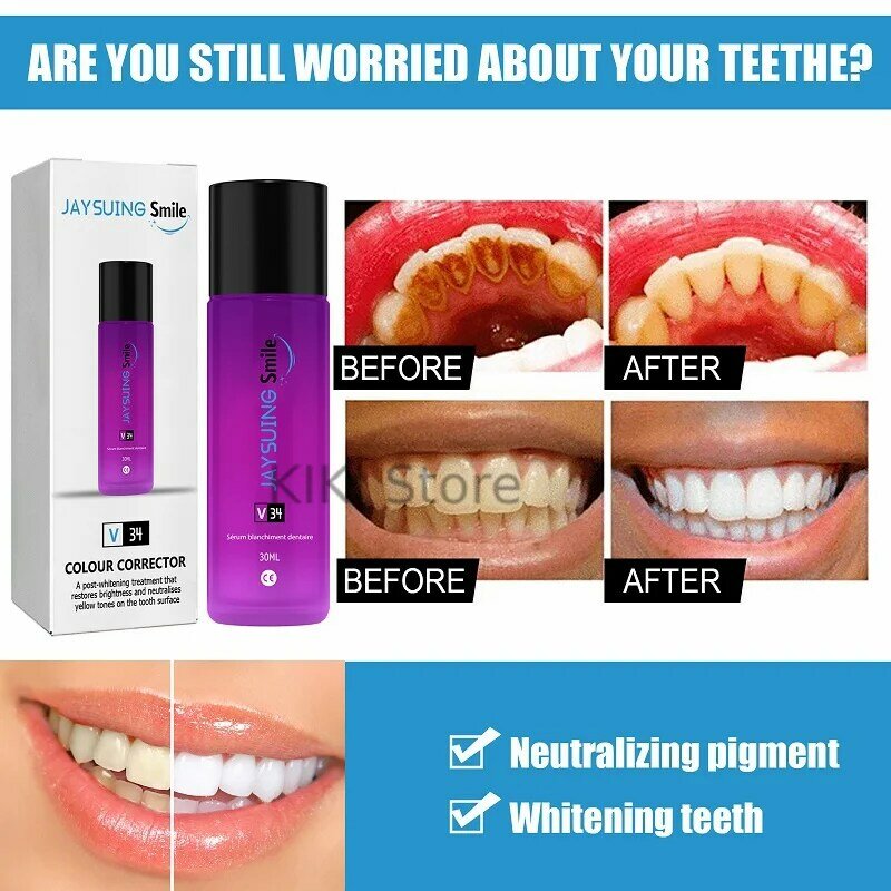 Сыворотка для отбеливания зубов, зубная паста для отбеливания зубов, удаление зубных пятен, зубной налет, инструмент для гигиены полости рт...