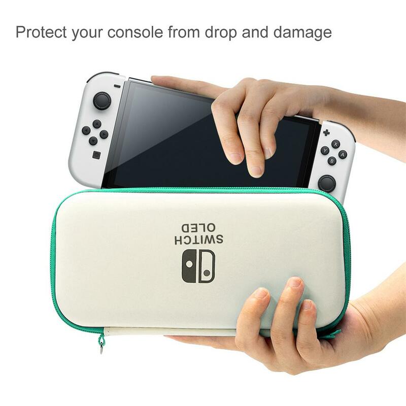 EVA Portable Storage Case Compatible For Nintendo Switch Oled Console Handheld Box Cassette Card Slot Game Controller Accessory