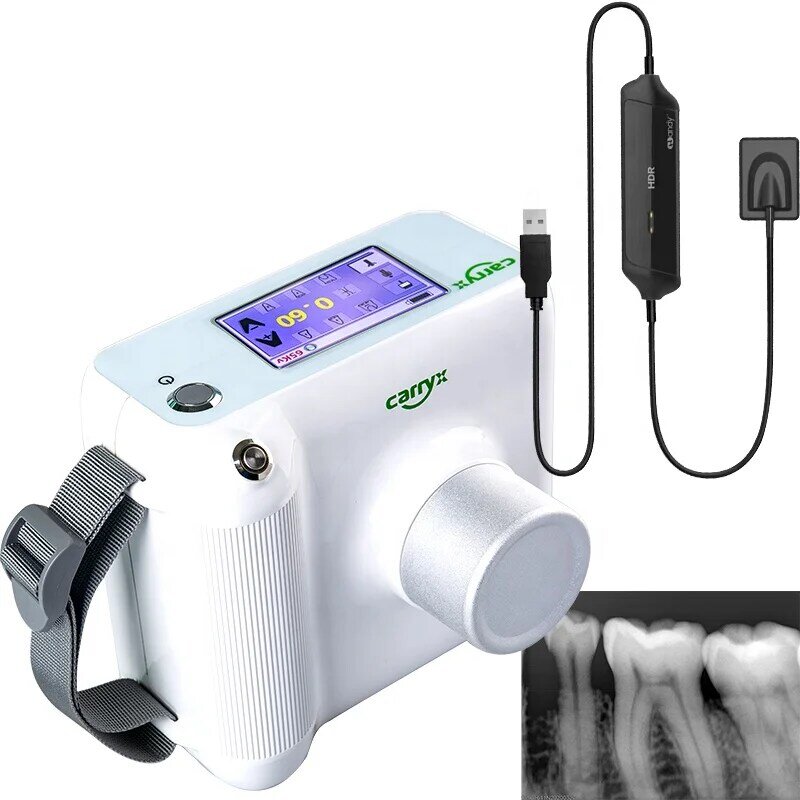 Tela de toque da máquina do raio x do equipamento dental de digitas unidade dental portátil do xray do sensor hdr 500a acessível da c.c. de rvg