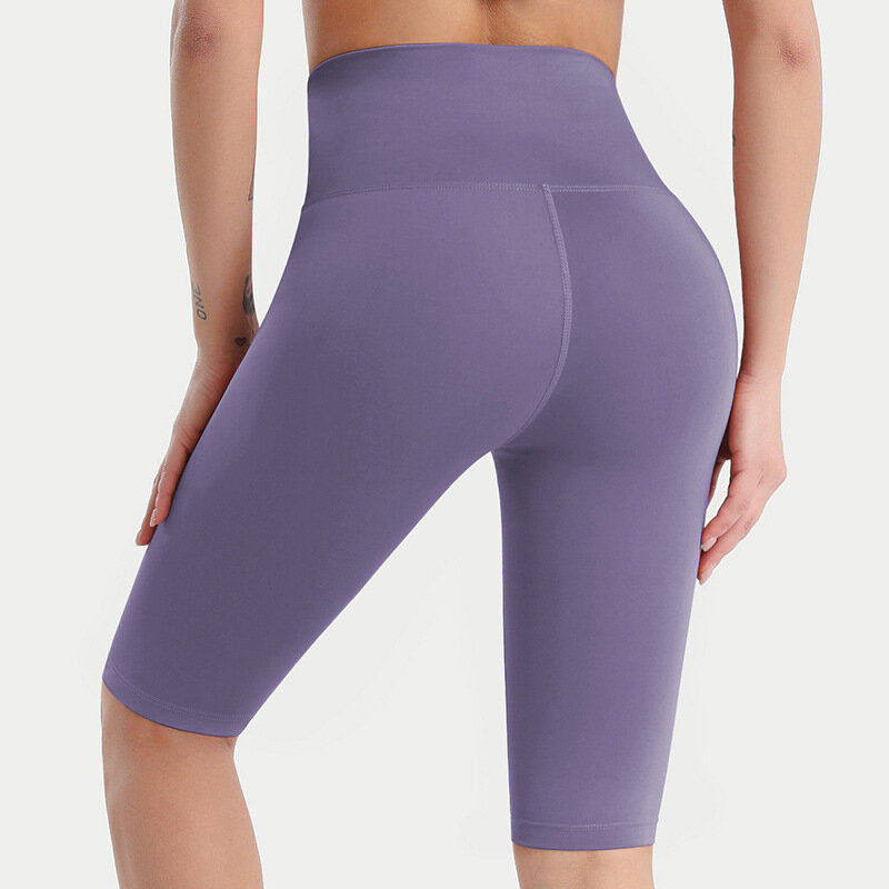 Body de Yoga para mujer, pantalones cortos de cintura alta, Leggings Nude, elásticos, transpirables, cómodos, ropa de Yoga para gimnasio