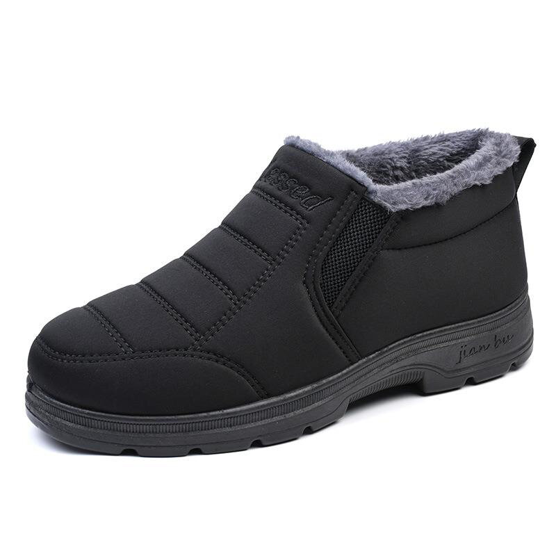 플랫 남성 신발 슬립온 발목 부츠 남성용, 플러스 사이즈, 야외, 따뜻한, 겨울, 신발, 2022 신상