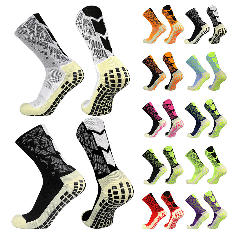 Chaussettes de Sport pour hommes et femmes, en coton, respirantes, antidérapantes, en Silicone, pour le cyclisme, le basket-ball, la course à pied, 2022