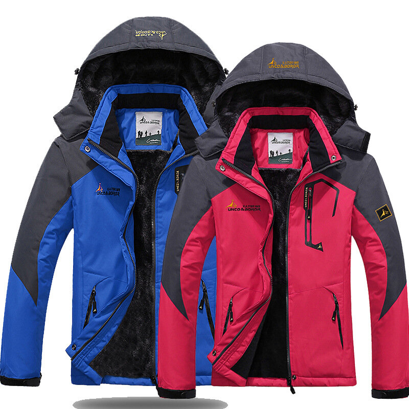 Men Jacket Parka Men Outdoor Mountaineering Waterproof Windproof Thickening Winter Jacket Men Jacket Plus Size Men Thermal Parka