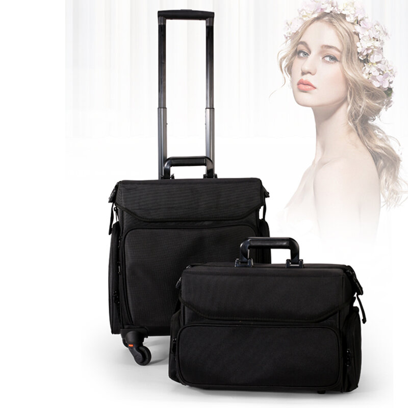 Nowa walizka kosmetyczna o dużej pojemności, walizka do makijażu na paznokcie, walizka do makijażu dla kobiet