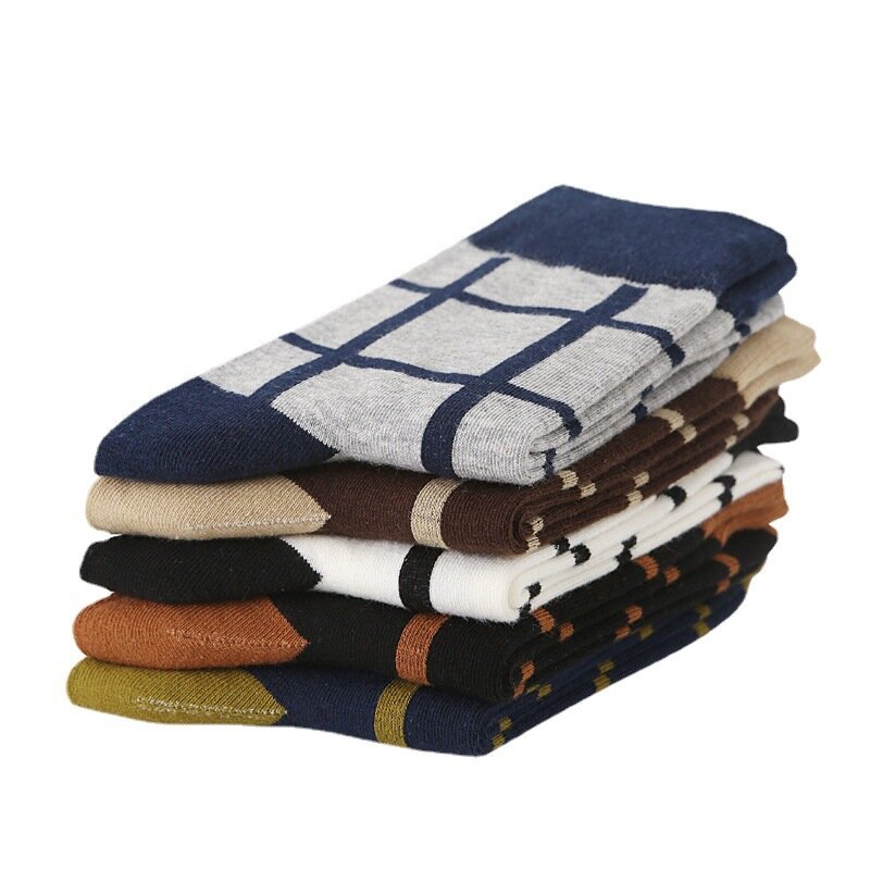 Calcetines deportivos de alta calidad para hombre, medias gruesas, cálidas, para otoño e invierno, 5 pares