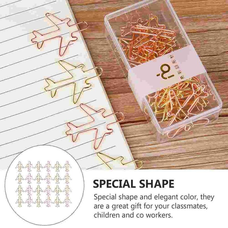 24pcs Cartoon Adorable Funny Colorful Creative Note Clips Paper Clips for Home School