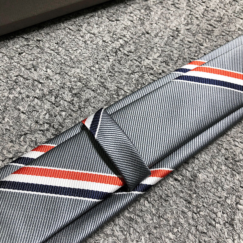TB Thom-Laço de bordado para homens e mulheres, gravata clássica de lã, terno de casamento, marca de luxo