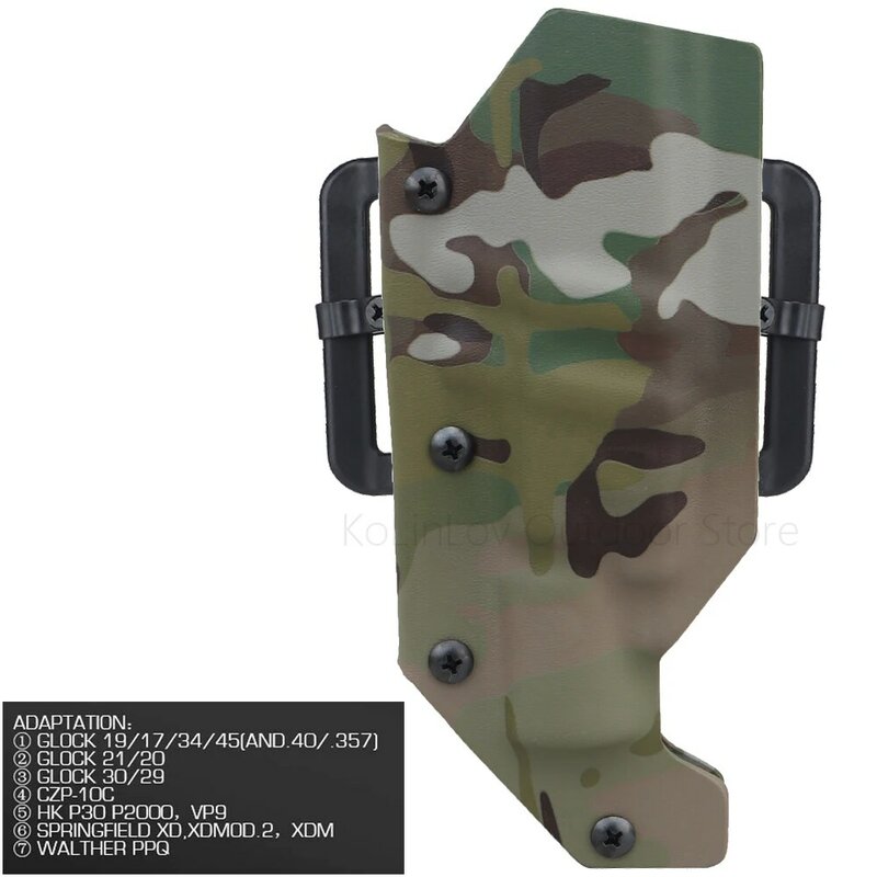 X300 latarka taktyczna kabura pistoletowa U.S Kydex materiał do glocka HK Springfield Walther CZP wojskowy polowanie kabura Airsoft