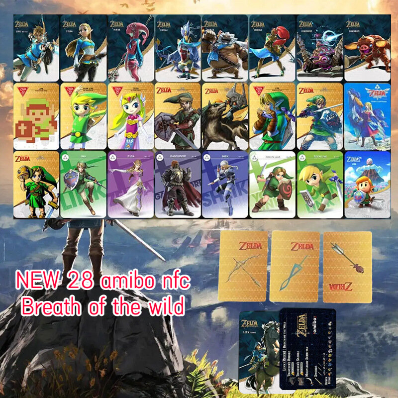 The Legend of Zelda Amxxbo Breath of The Wild Kingdom air mata pedang of The Sky Game koleksi kartu NFC permainan koleksi kartu