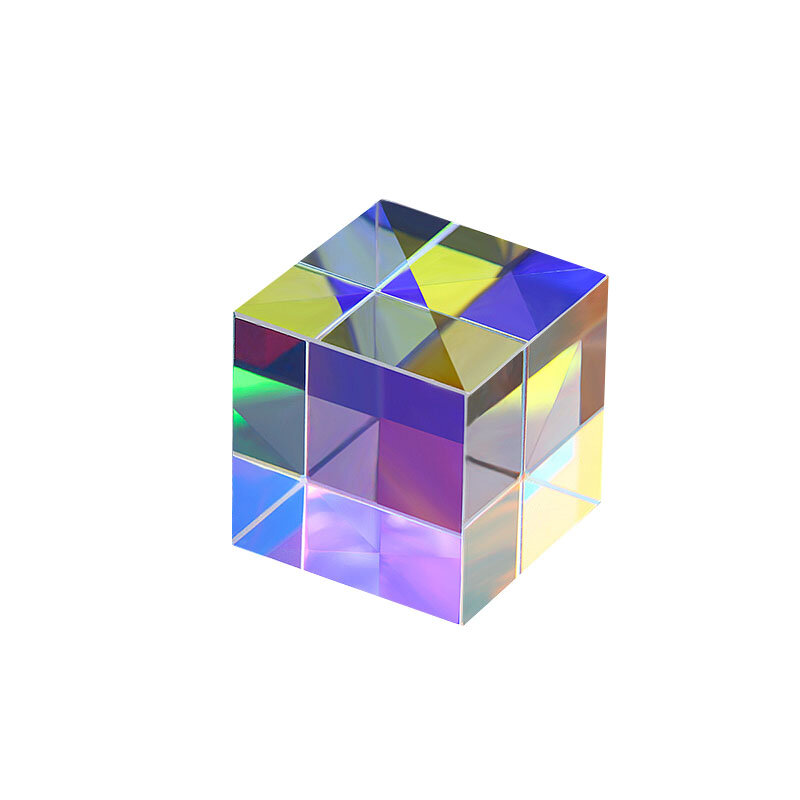 Prisma óptico x-cubo física ensino ferramentas de vidro rgb combinador divisor cruz prisma dicroic fotografia pesquisa educacional gif