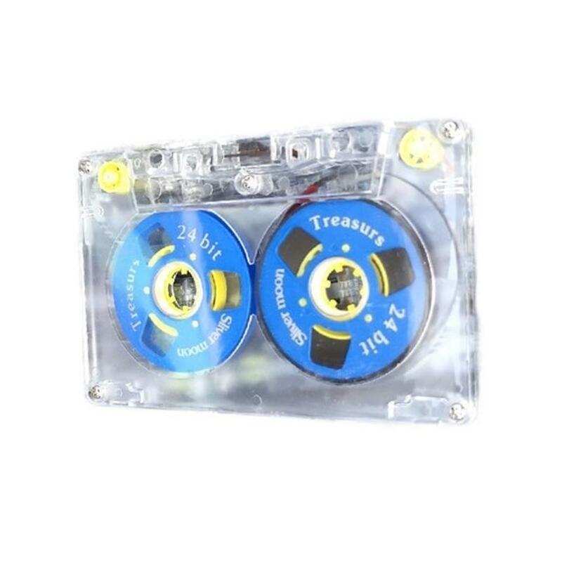 45分透明小型オープンブランクテープミュージックカセットテープシェルプラスチックリール修理用交換リール (テープなし)