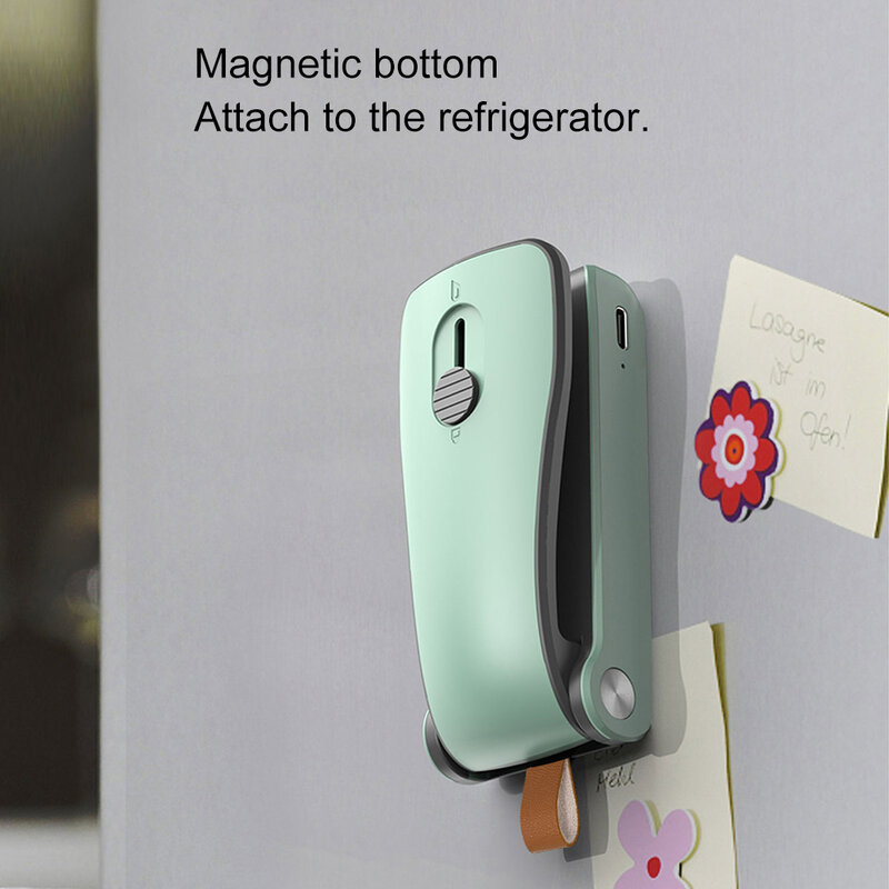Mini Bag Sealer Handheld Heat Sealer with Cutter 3-Gear Temperature Settings Food Storage Sealing Machine Kitchen Accessories