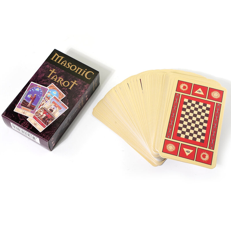 2022 carte di mazzo di tarocchi massonici patficio dinium lis esoteric fortune telling lettura dei tarocchi con istruzioni simbolo massonico