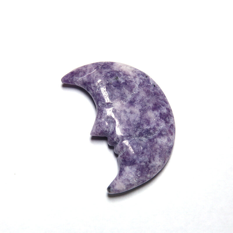 Piedra NATURAL de cristal, cara de luna, Mica, fluorita, adorno de piedra tallada, personalidad, yooperlitos, piedra de labradorita