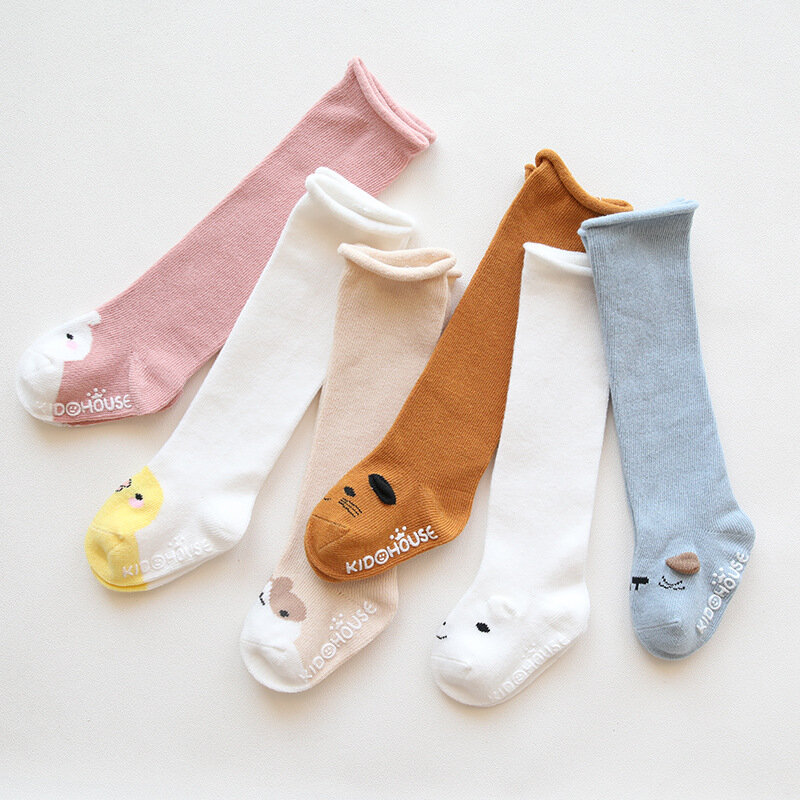 Nette Baby Knie Hohe Socken Baumwolle Atmungsaktive Soft Kinder Junge Mädchen Socken Terry Socken Beinlinge Lange Socken 0-3Years