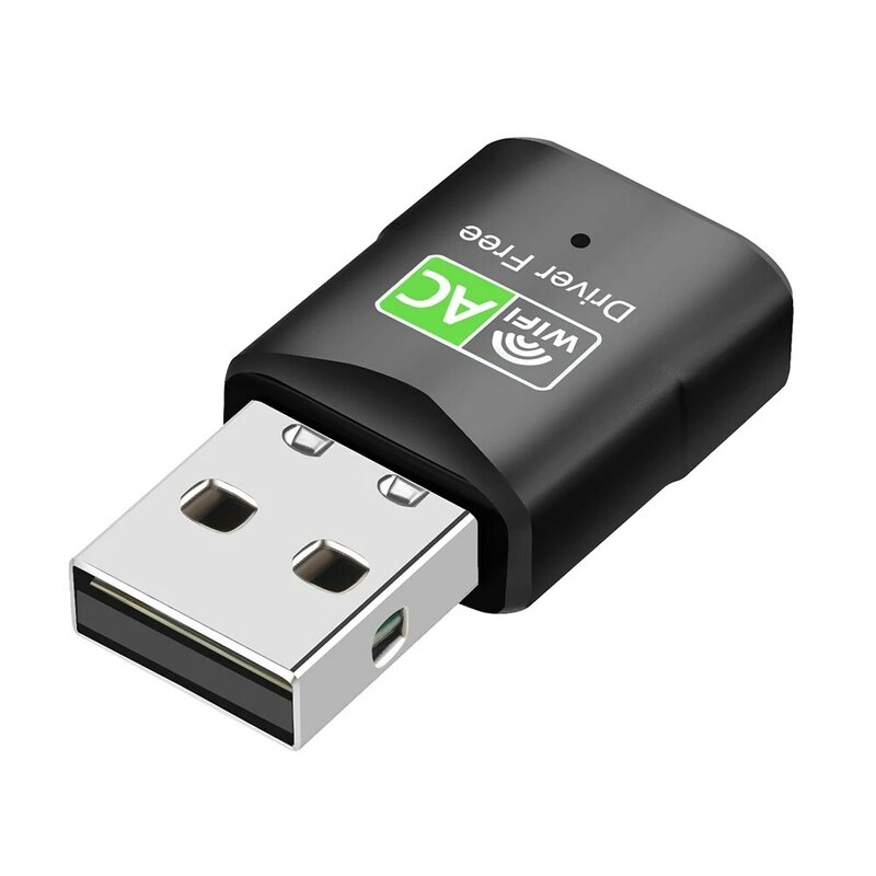 2.4GHz 5.8GHz ثنائي النطاق واي فاي استقبال محرك الحرة USB بطاقة الشبكة واي فاي استقبال متوافق مع ويندوز فيستا/XP/Win7/8/10/11
