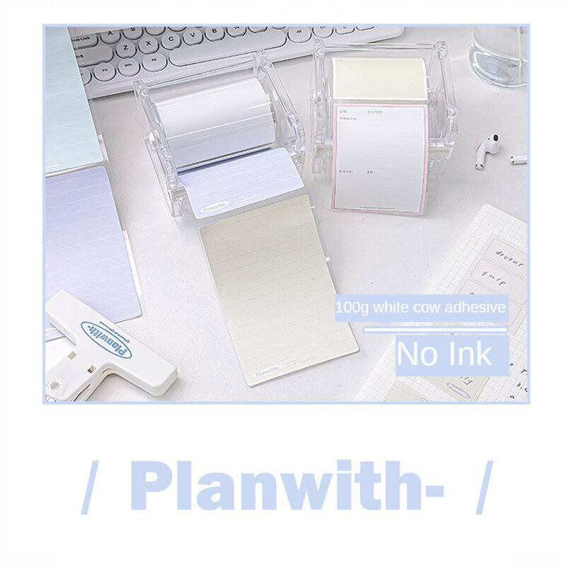 Notas adhesivas en caja, una variedad de opcionales aplicable A múltiples escenarios, película de Tarjeta blanca conveniente de alta calidad