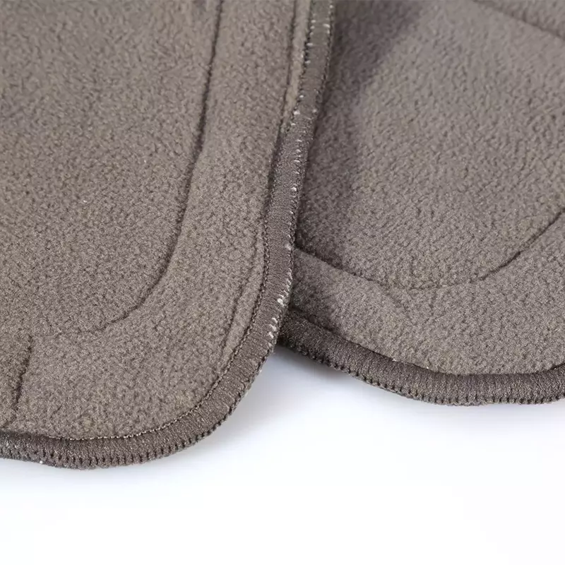 Couche-culotte réutilisable lavable en tissu de charbon de bambou pour adulte, 4 couches Super absorbantes, 1 pièce
