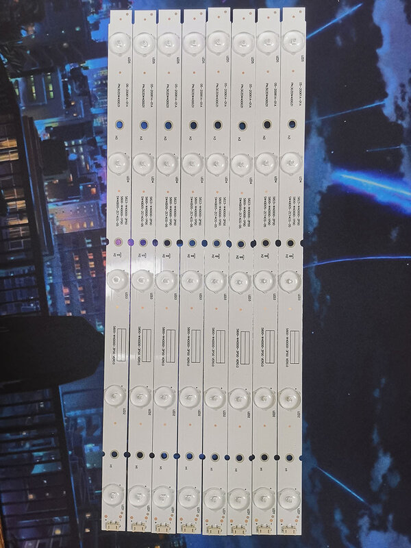 Neue Kit 8 PCS 5LED 380mm Led-hintergrundbeleuchtung Stirp für 40E6000 40E3000 40E3500 40E3500 5832-W40000-2P00 5800-W40000-3P00 2P00 1P00