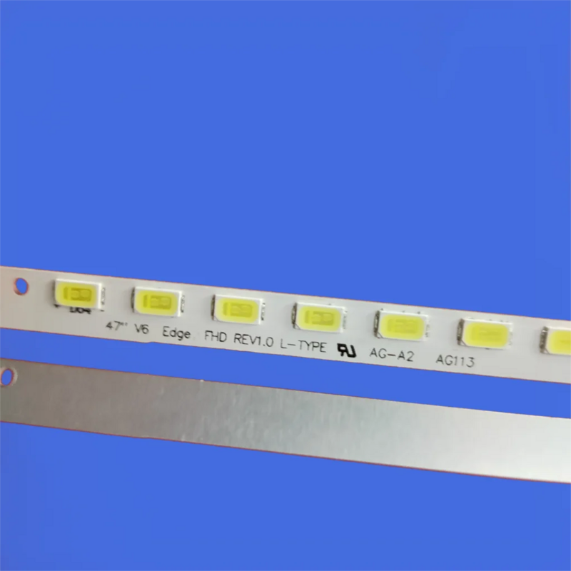 Tiras de luces LED de retroiluminación, accesorio para V6 Edge FHD 47LW4500 47pfl766t LC470EUF 47LW5300 64-LEDs 610mm 3660L-0369A AG117, 47 ", 2 piezas
