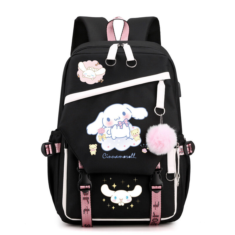 Школьный рюкзак kuromi sanrio, милый школьный ранец, многофункциональная дорожная сумка для хранения канцелярских принадлежностей, подарок на сезон
