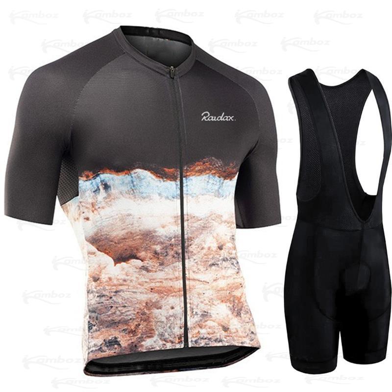 Raudax – Maillot de cyclisme pour hommes, vêtements de vélo, Ropa Ciclismo Hombre, ensembles vtt, vélo de route, Triathlon, été, 2022