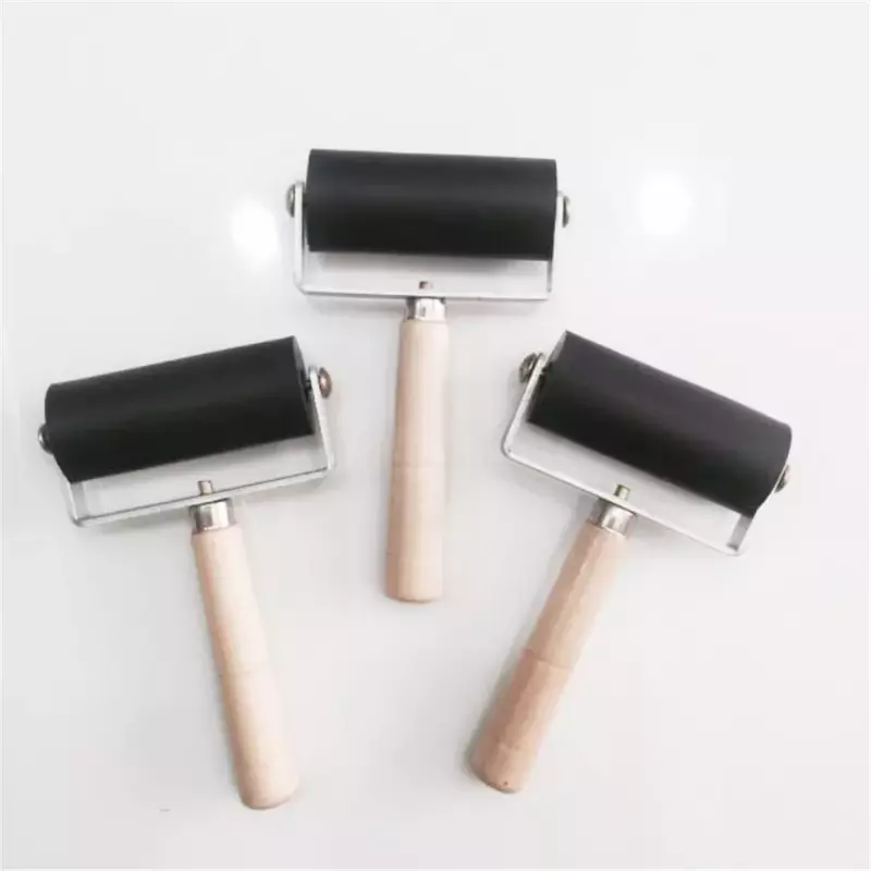 Professional Rubber Roller Brayer Ink Painting Printmaking Roller Art Stamping Tool Paint Roller