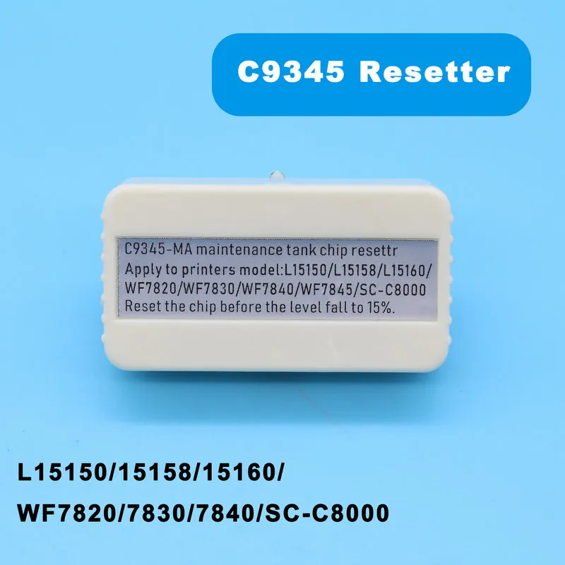 Chip Resetter serbatoio di manutenzione C9345 per Epson L15150 L15160 L15158 L6578 WF-7820 7830 7840 4830 4820 3820 ET-16150 16600 16650