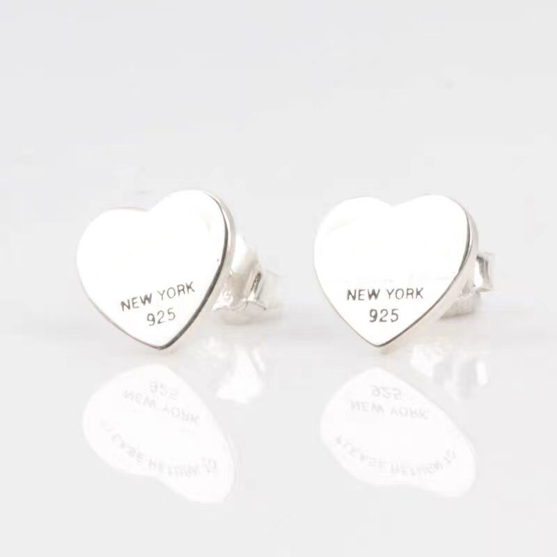Classic S925 Sterling Silver hard series earrings Women's Luxury Brand Jewelry Earrings Christmas Wedding Party Holiday Gifts