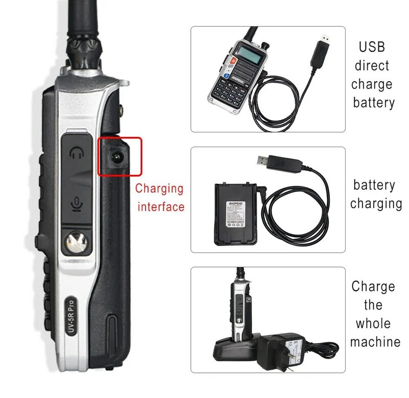 Baofeng-walkie-talkie dois sentidos, 8w, portátil, alta potência, cb, ham, hf, fm, transmissor, atualização uv, 5r, 2020